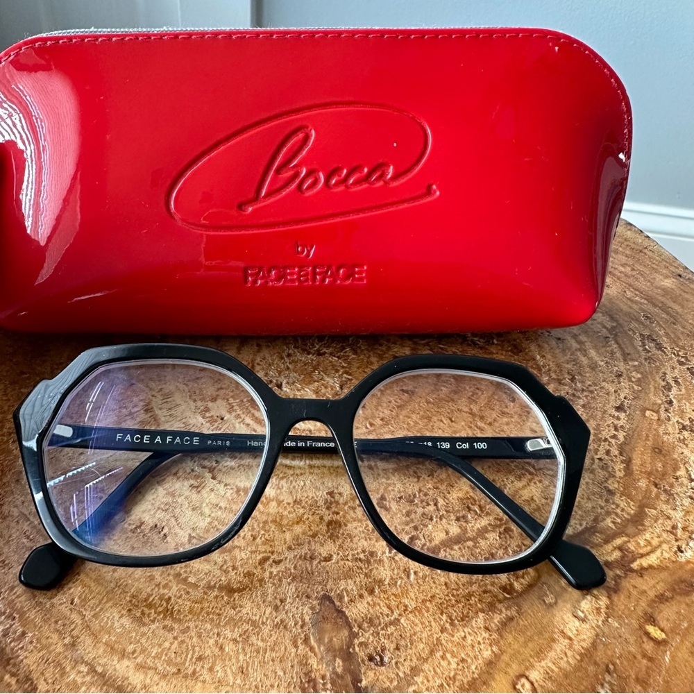 Bocca by Face à Face GIPSE 2 Black Hexagonal Glasses